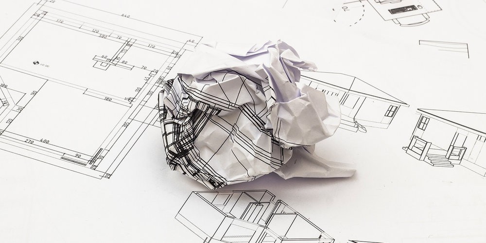 Architectural drawing affected by poor survey data