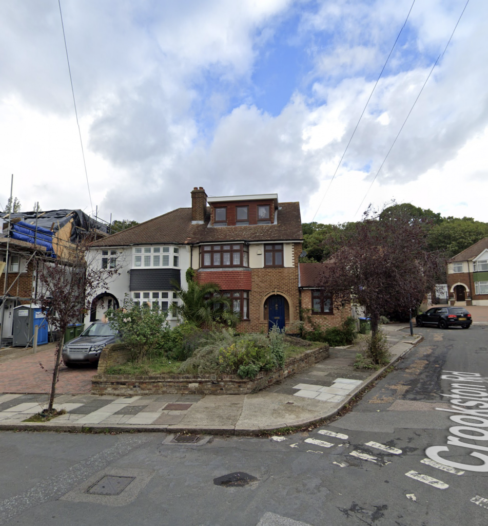 Drone survey of residential property on Crookston Road, SE9 London